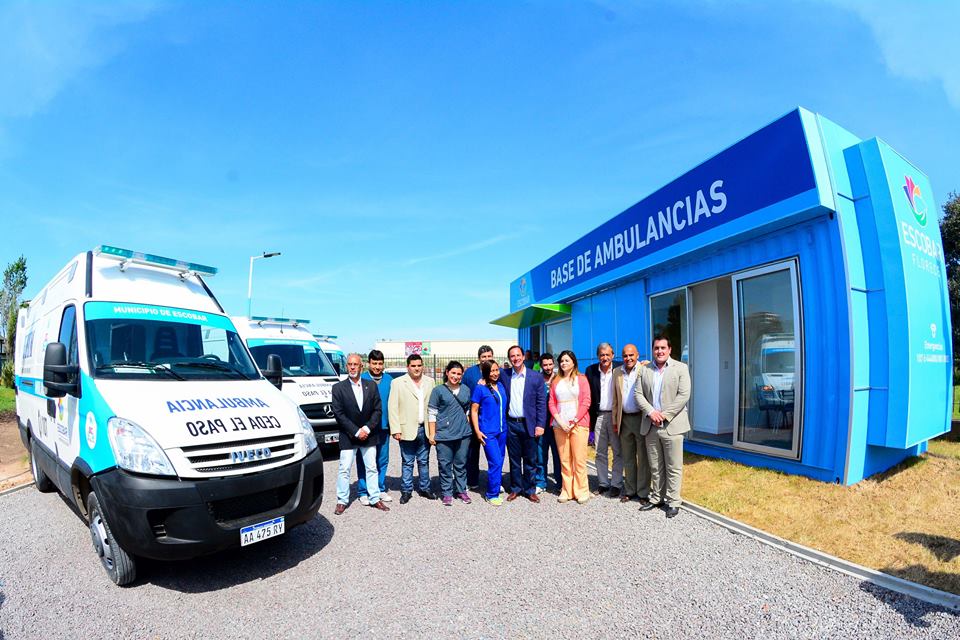 Inauguran una base municipal de ambulancias en Belén