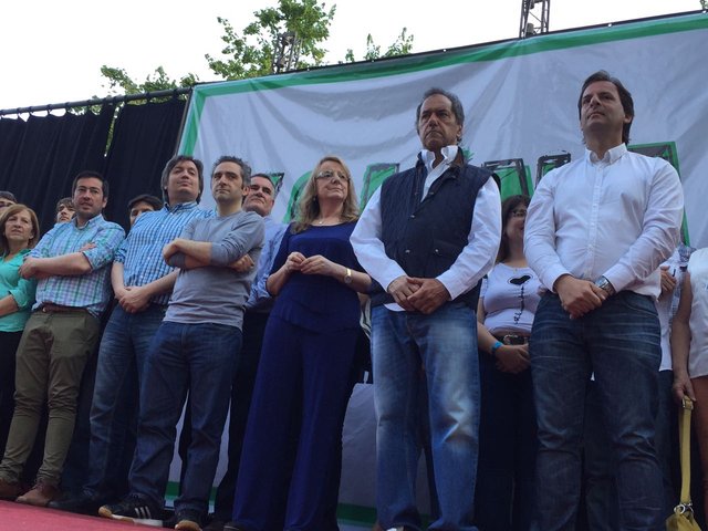 Scioli, Máximo y Alicia Kirchner participaron del Congreso de Kolina en Maschwitz