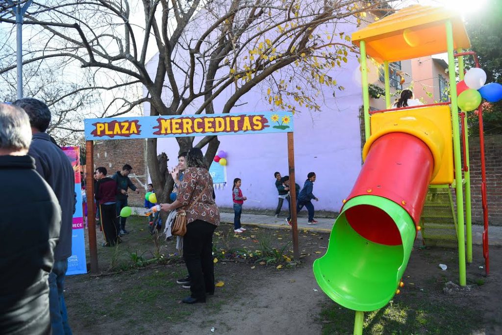 Sujarchuk inauguró una plaza, veredas y asfalto en Belén
