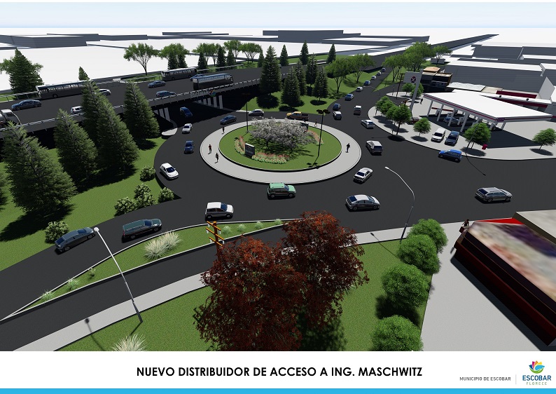 Construirán un distribuidor vial para mejorar el tránsito en el acceso a Maschwitz
