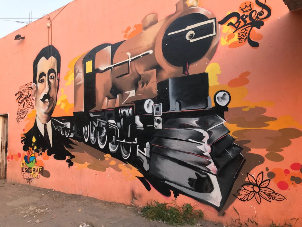 Pintan un mural en homenaje a Francisco Savio en la localidad homónima