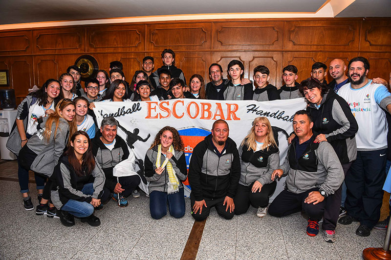 El intendente acompañó a los atletas de Escobar que compiten en los Juegos Bonaerenses