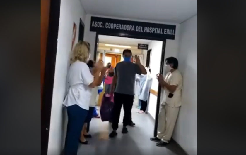 Un vecino de Escobar contagiado de coronavirus recibió el alta en el Hospital Erill